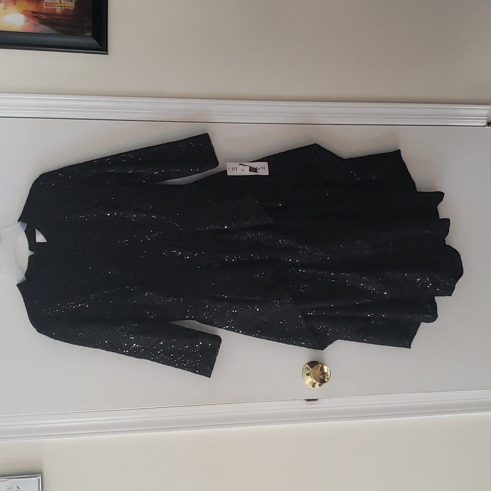 Black sequence dress